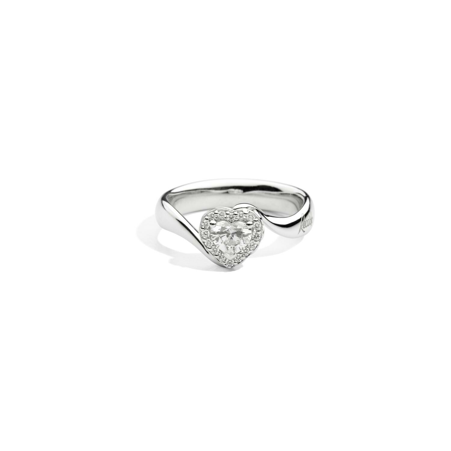 Achat Bague Recarlo Anniversary Love en or blanc et diamants, taille 54