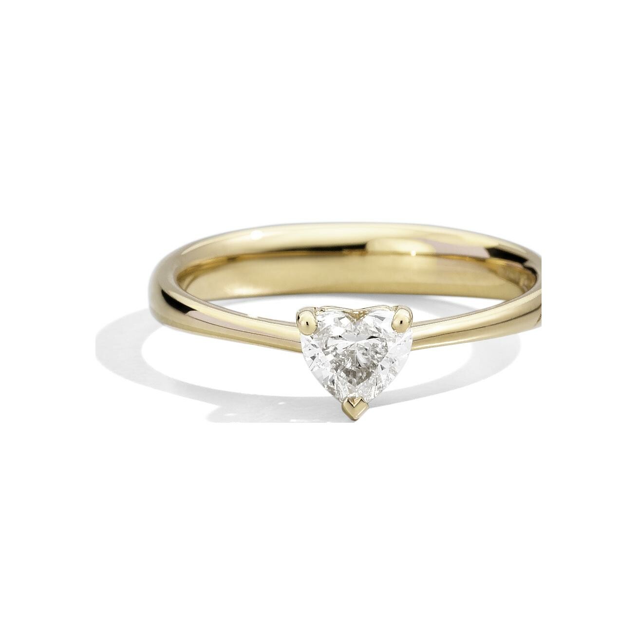 Achat Solitaire Recarlo Anniversary Love en or jaune et Diamant 0.13ct, taille 54