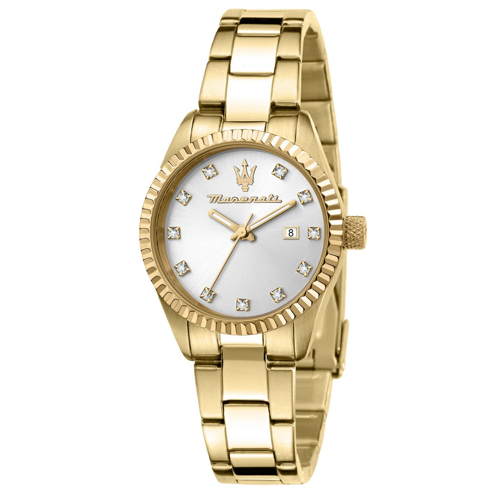 Montre Maserati Competizione en acier inoxydable doré R8853100506 100M pour femme