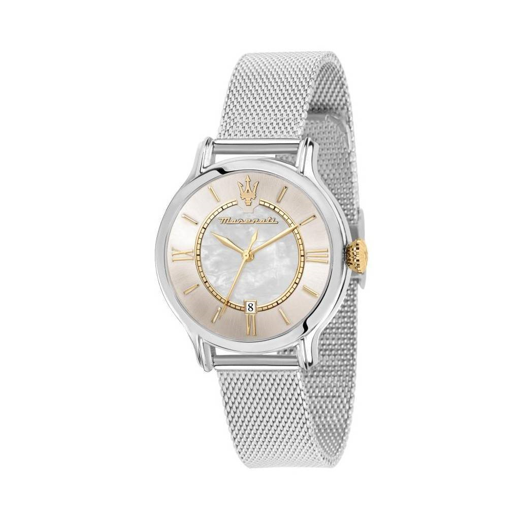 Maserati Epoca Acier Inoxydable Nacre Cadran Quartz R8853118514 100M Montre Femme
