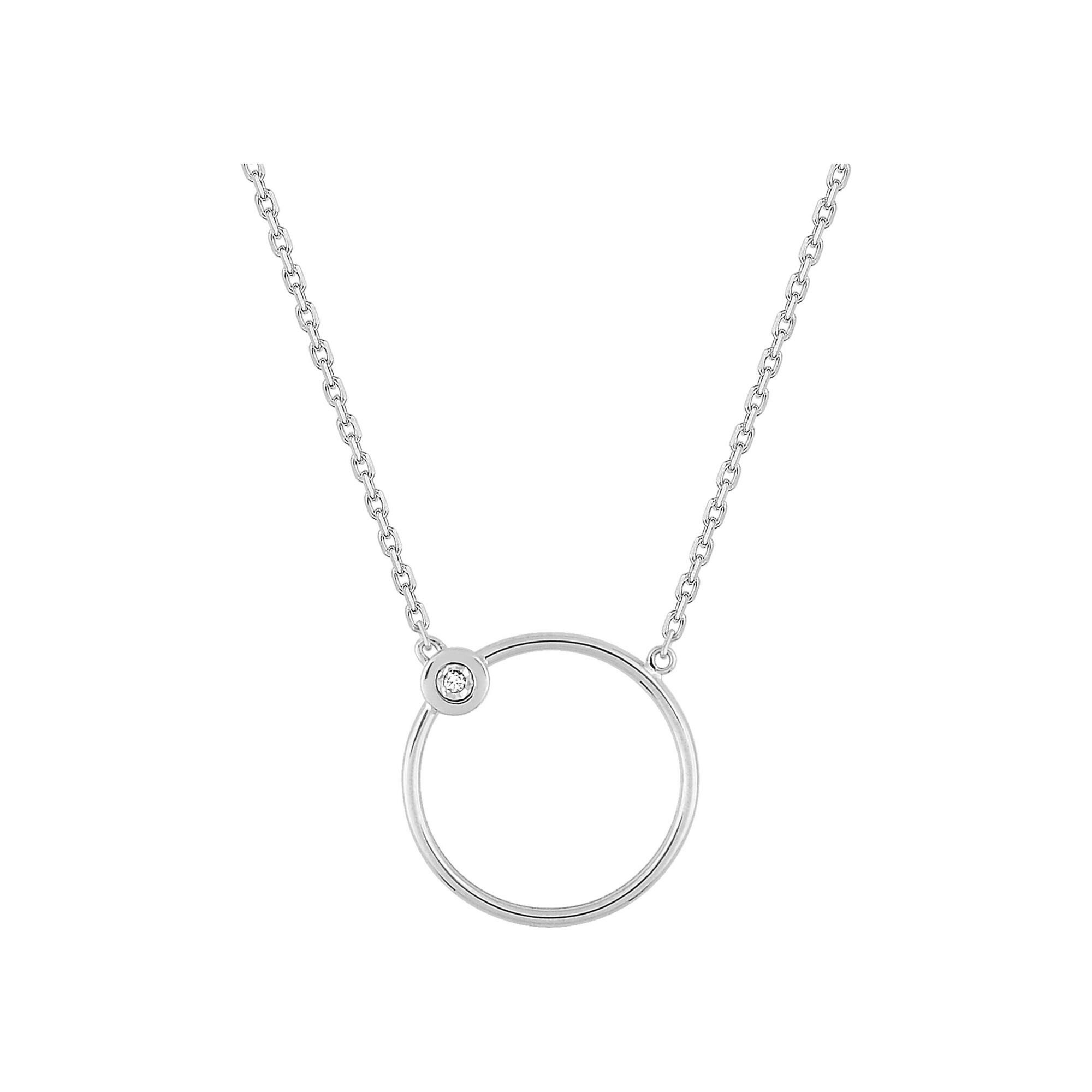 Achat Collier en or blanc et diamant 0.005ct