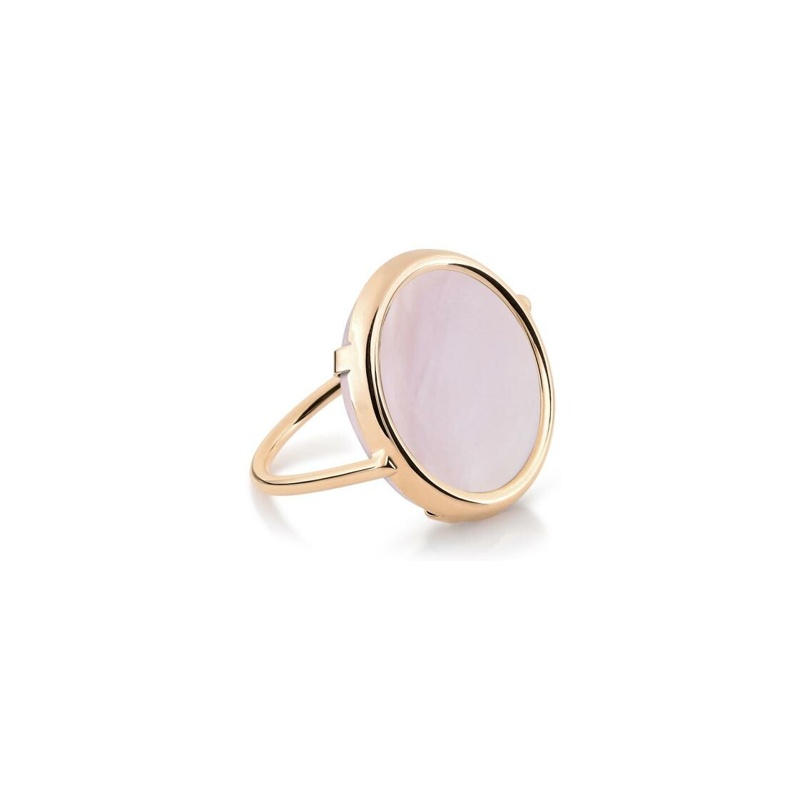 Achat Bague GINETTE NY DISC RINGS EVER en or rose et nacre rose