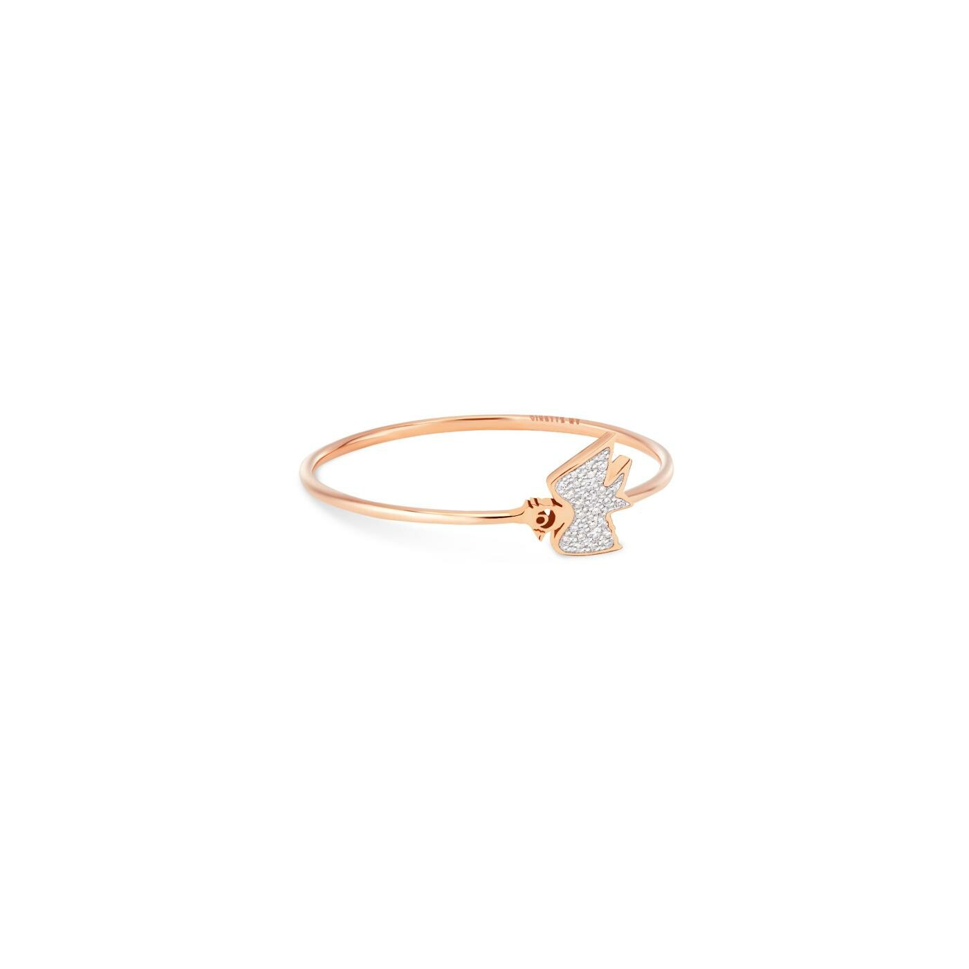 Achat Bague GINETTE NY GEORGIA en or rose et diamants