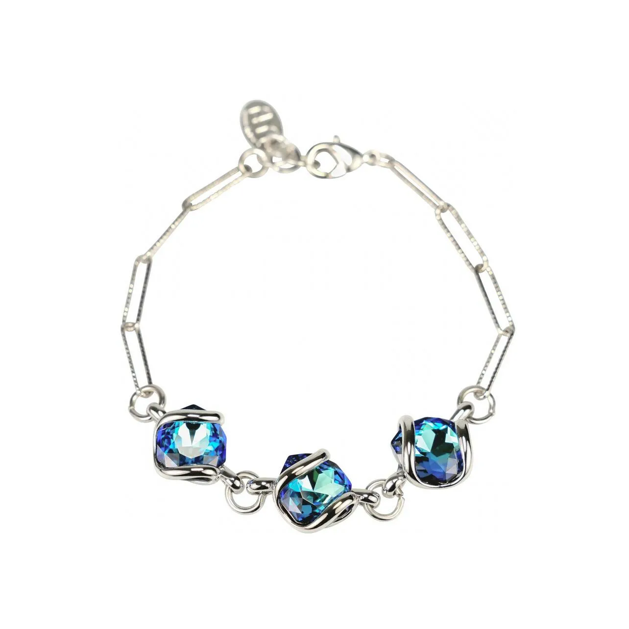 Achat Bracelet Andrea Marazzini Lumina en métal argenté et cristaux précieux