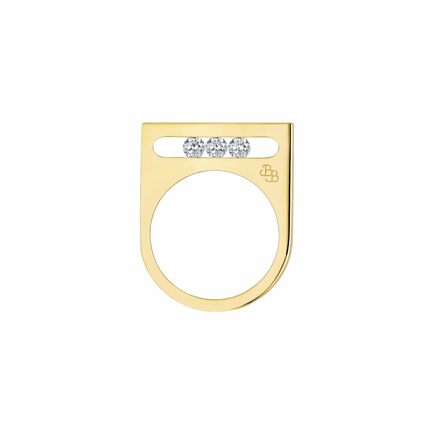 Achat Bague La Brune & La Blonde FUNAMBULE en or jaune et diamants de 0.25ct
