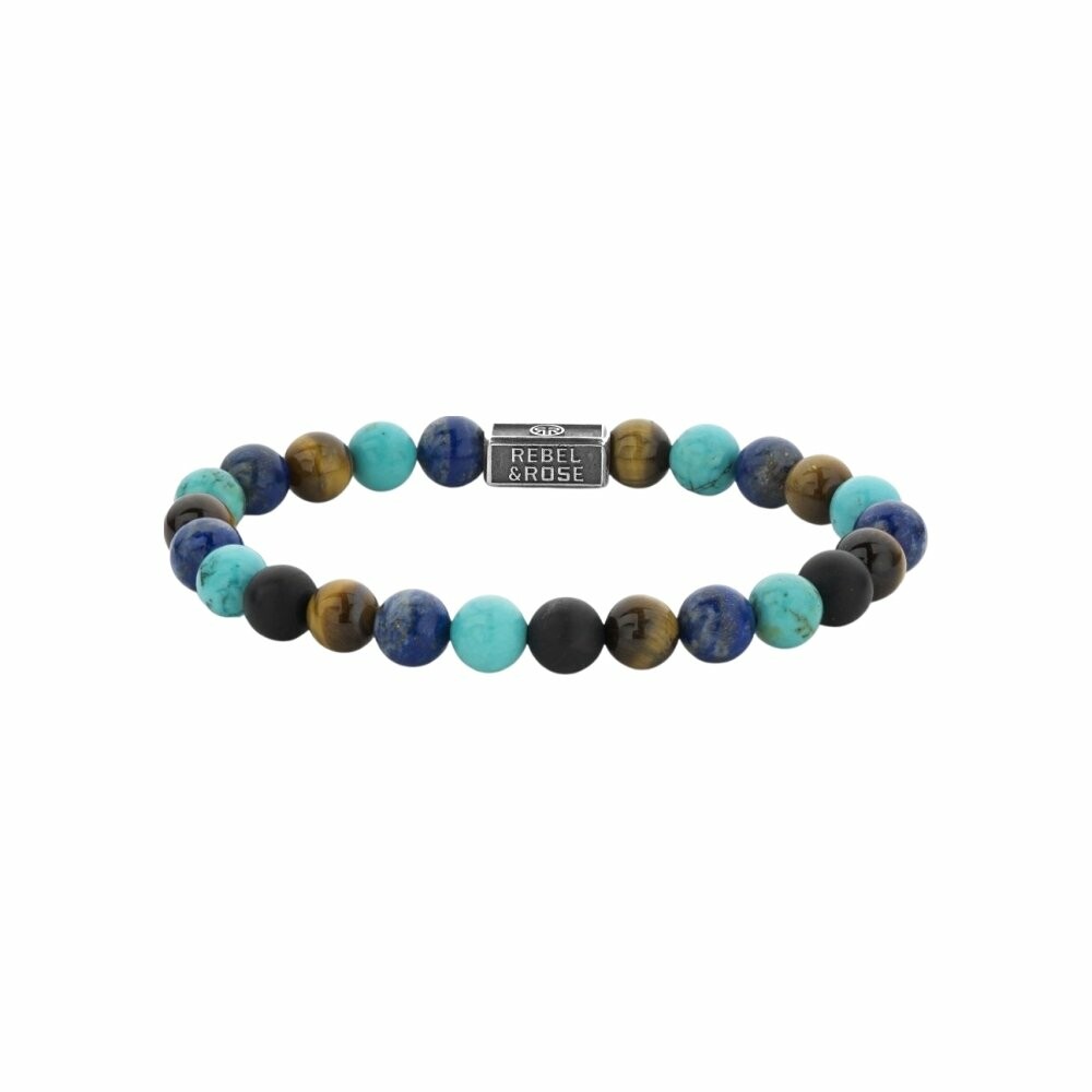 Bracelet Rebel & Rose Silverbead Mix turquoise 925