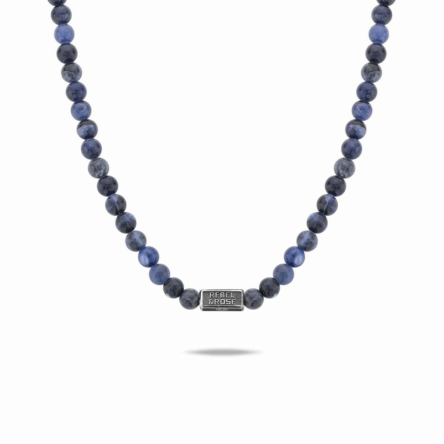 Collier Rebel & Rose Necklace Midnight Blue - 6mm en sodalite
