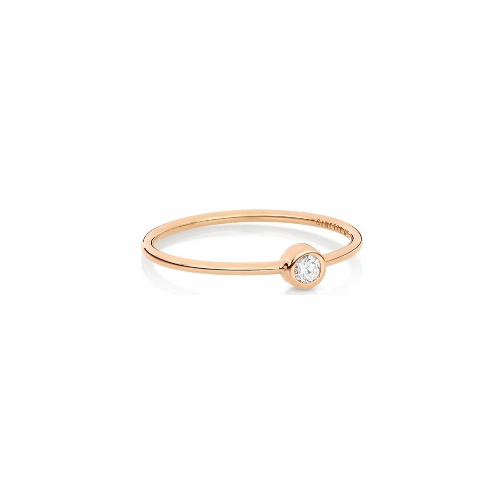 Achat Bague GINETTE NY CIRCLES en or rose et diamant