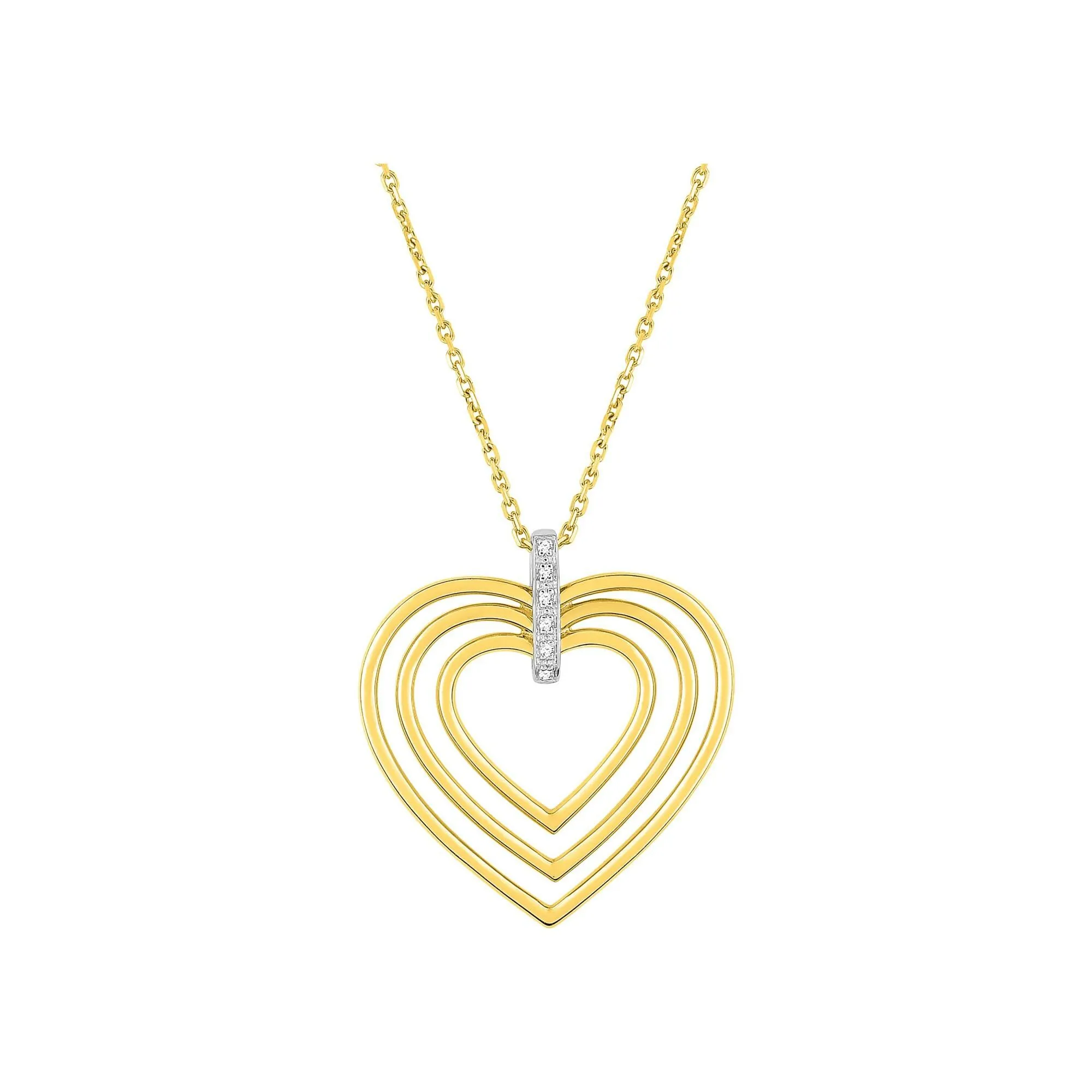 Achat Collier en or jaune, or blanc et diamant 0.018ct