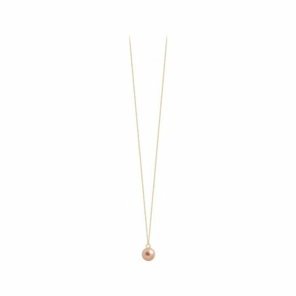 Achat Collier sautoir Claverin Simply Pearly en or jaune et perle rose
