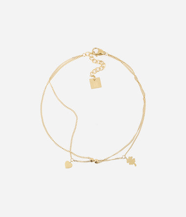 Dallas - Acier Doré - Chaîne de Cheville - Zag Bijoux