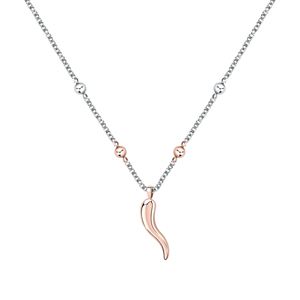Collier Morellato Istanti en acier inoxydable ton or rose SAVZ04 pour femme