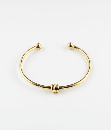 Pei - Acier Doré - Jonc - Zag Bijoux