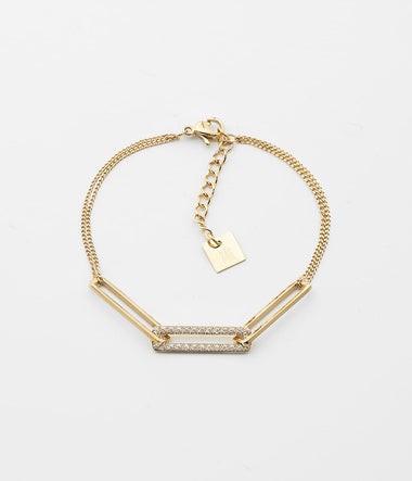 Turing - Acier Doré - Bracelet - Zag Bijoux