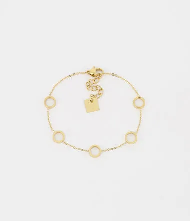 Cal - Acier Doré - Bracelet Court - Zag Bijoux