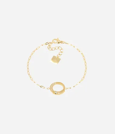 Basile - Acier Doré - Bracelet - Zag Bijoux