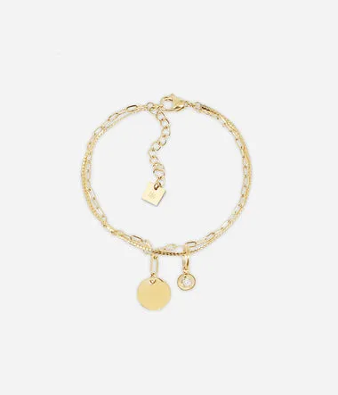 Fretia - Acier Doré - Bracelet - Zag Bijoux