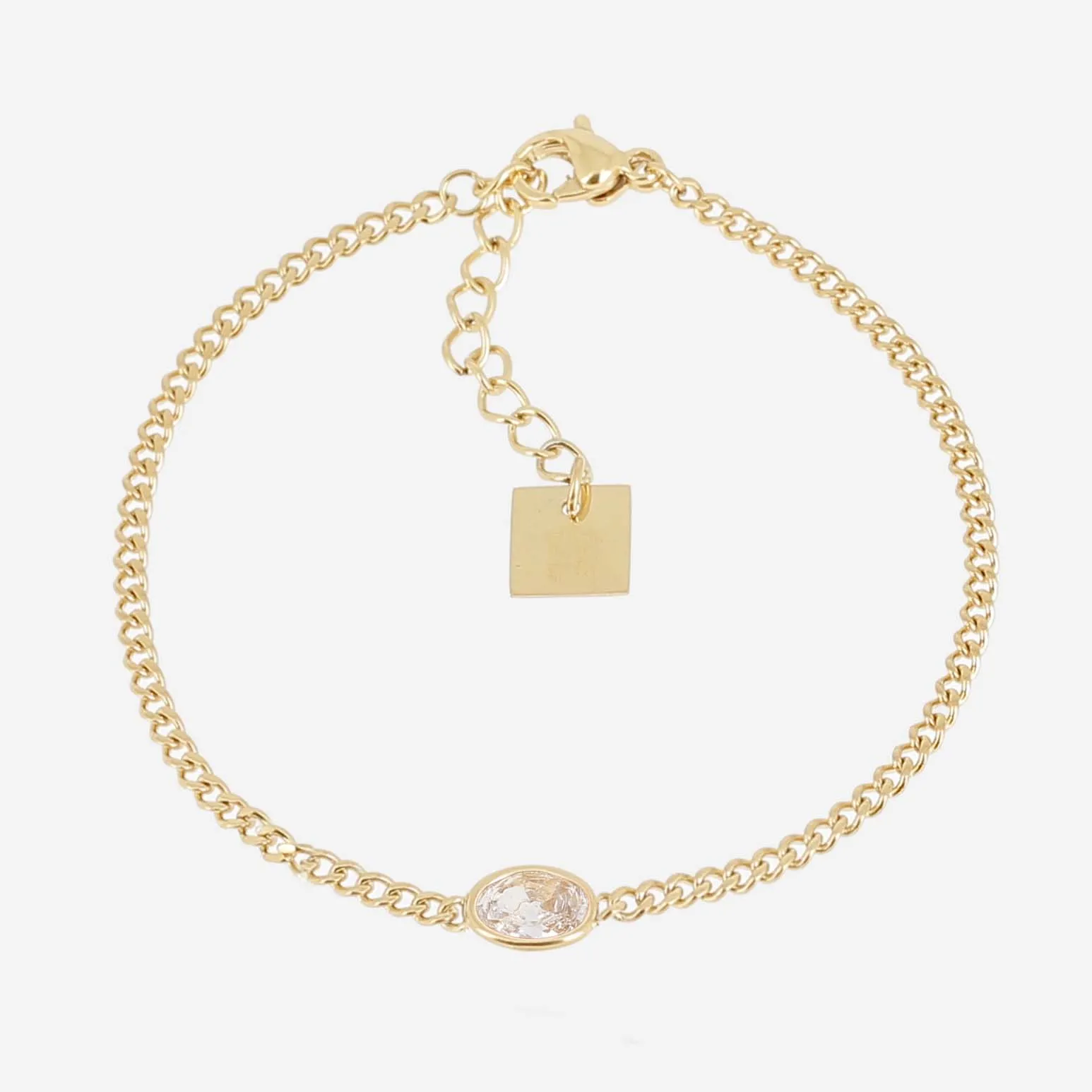 Delina - Acier Doré - Bracelet - Zag Bijoux