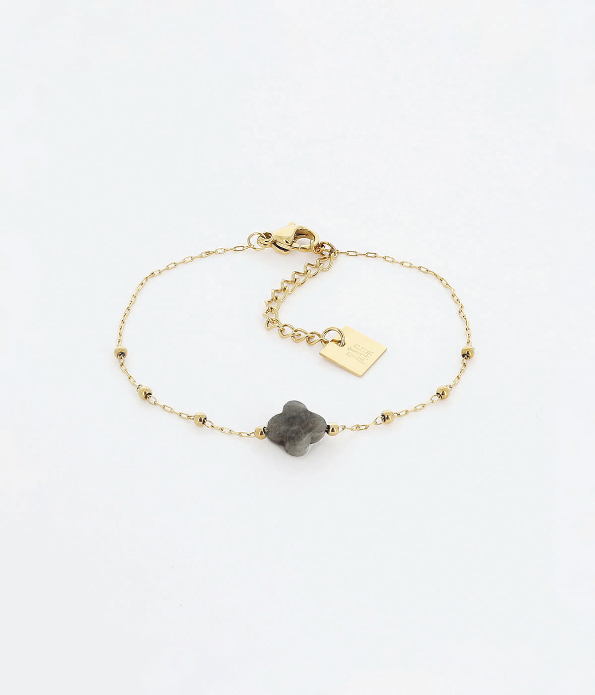 Velasquez - Acier Doré & Labradorite - Bracelet - Zag Bijoux