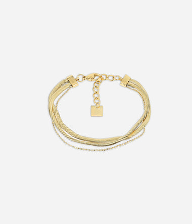 Tresse - Acier Doré - Bracelet - Zag Bijoux
