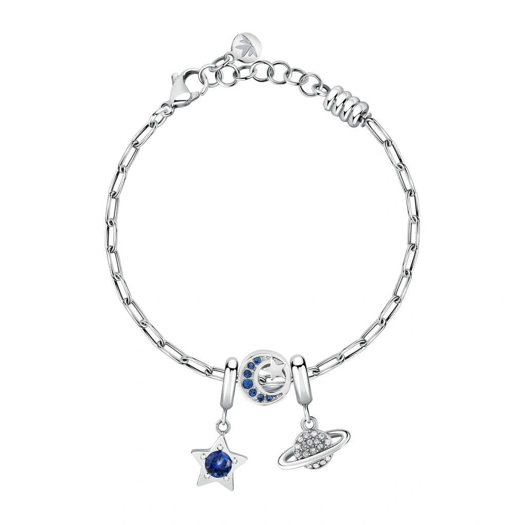 Bracelet Morellato Drops avec cristaux transparents et bleus SCZ1380 pour femme