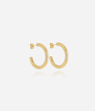 Alannah - Acier Doré - Boucles d'oreilles - Zag Bijoux