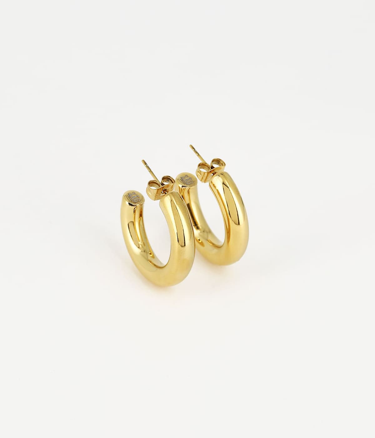 Warhol - Acier Doré - Boucles d'oreilles - Zag Bijoux