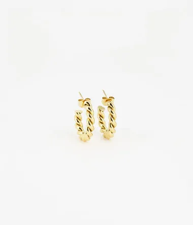 Susanna - Acier Doré - Boucles d'oreilles - Zag Bijoux