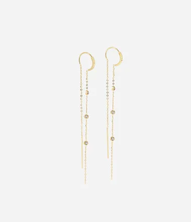Bright - Acier Doré - Boucles d'oreilles - Zag Bijoux