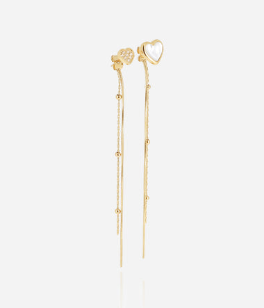 Lover - Acier Doré - Boucles d'Oreilles - Zag Bijoux