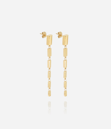 Annaj - Acier Doré - Boucles d'oreilles - Zag Bijoux