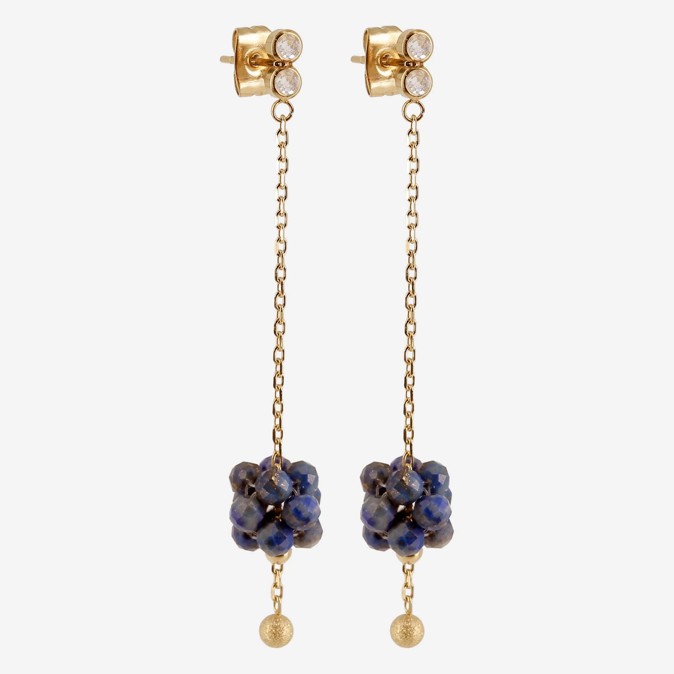 Bacca - Acier Doré - Boucles d'oreilles - Zag Bijoux