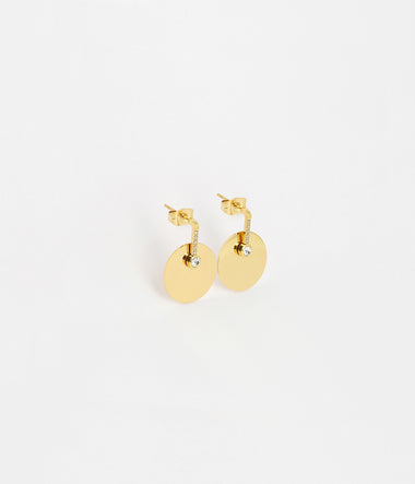 Anya - Acier Doré - Boucles d'oreilles - Zag Bijoux