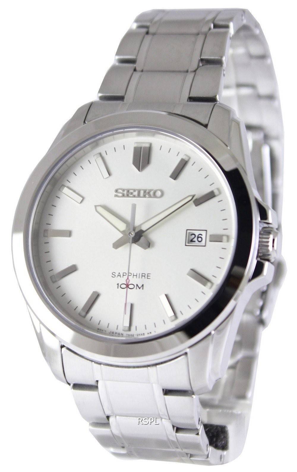 Seiko Neo classique Quartz saphir 100M SGEH45P1 SGEH45P montre homme
