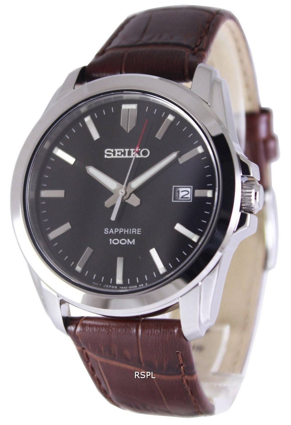 Seiko Neo classique Quartz saphir 100M SGEH49P2 montre homme