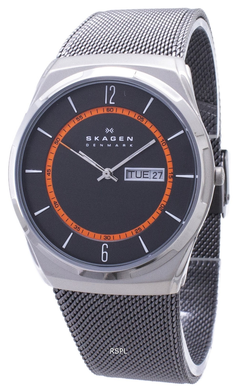 Boîtier en titane de Skagen Melbye avec Mesh Band SKW6007 montre homme
