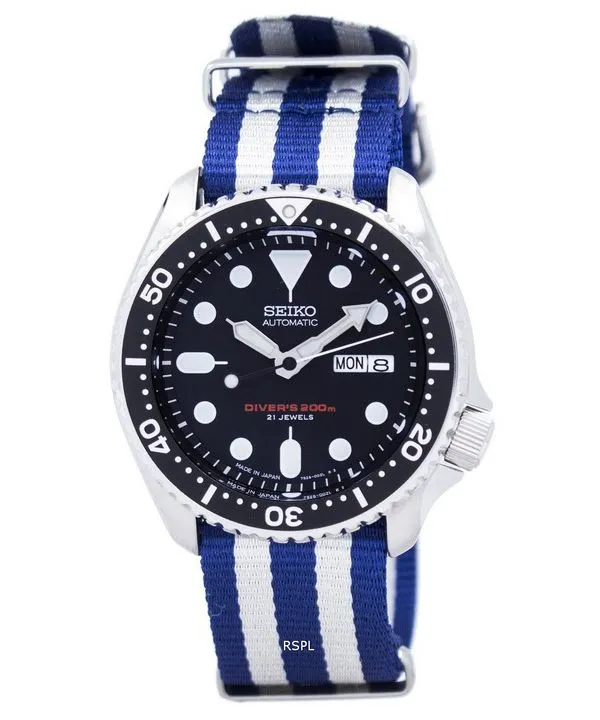 Montre 200M NATO bracelet SKX007J1-NATO2 masculin automatique Seiko Diver