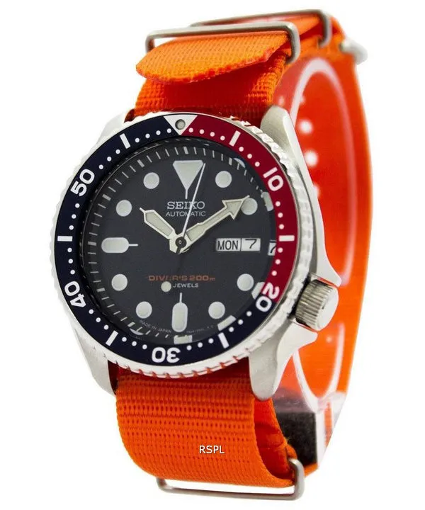 Montre 200M NATO bracelet SKX009J1-NATO7 hommes automatique Seiko Diver
