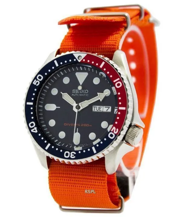 Montre 200M NATO bracelet SKX009K1-NATO7 masculin automatique Seiko Diver