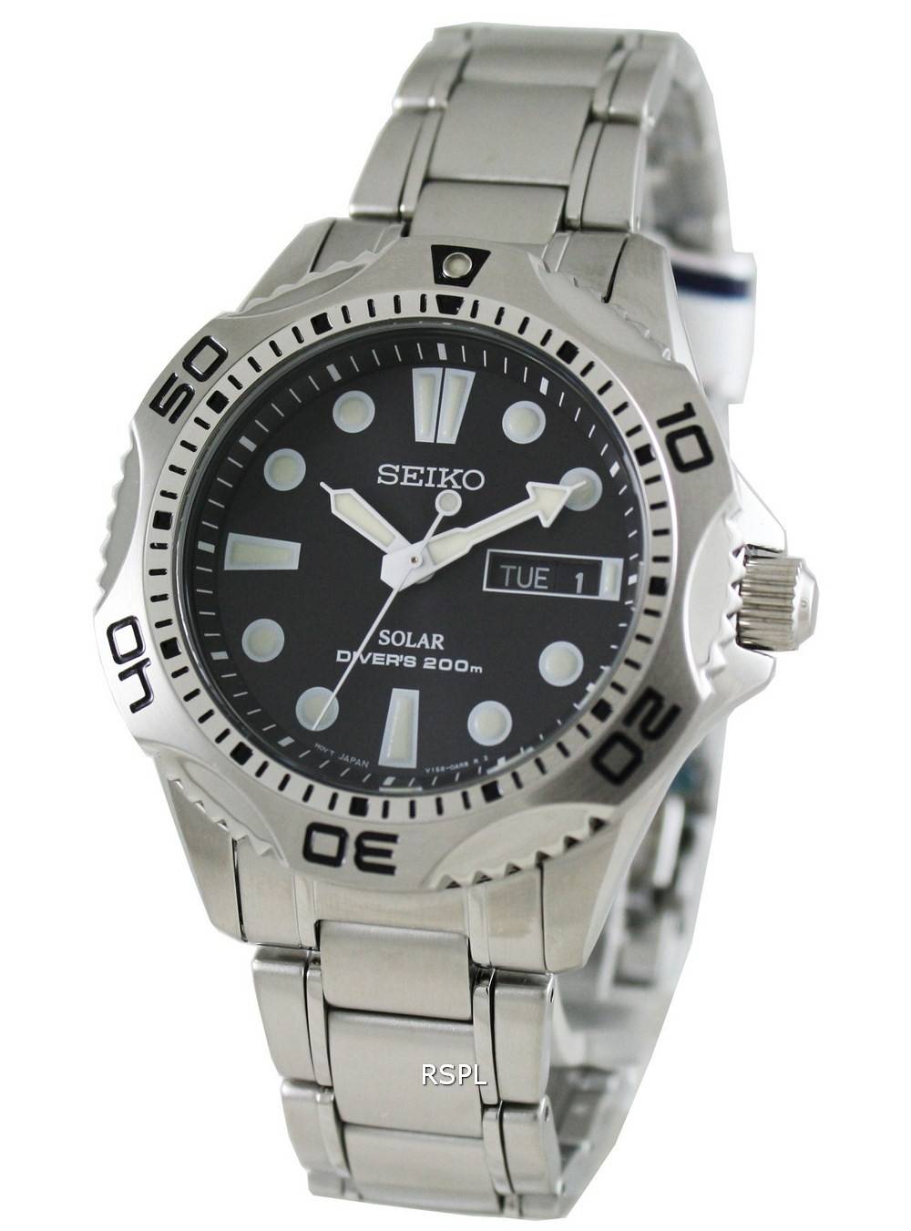 Seiko solaire Scuba Diver Sport SNE107P1 SNE107 SNE107P la Montre pour hommes