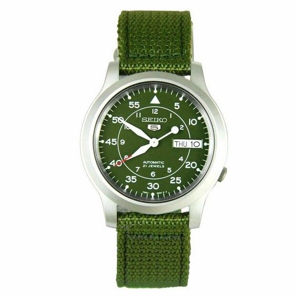 Montre Seiko 5 militaire automatique en Nylon SNK805K2 SNK805