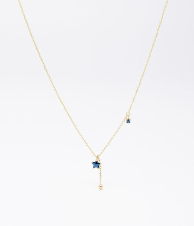 Céline - Acier Doré - Collier Court - Zag Bijoux