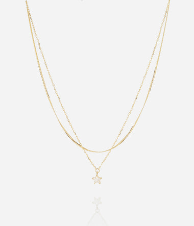 Alee - Acier Doré - Collier Court - Zag Bijoux