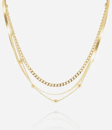 Lumineux - Acier Doré - Collier - Zag Bijoux