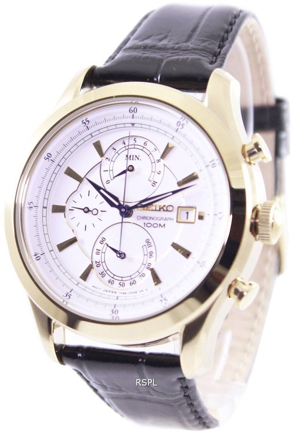 Seiko Montre chronographe 100M SPC168P1 SPC168P Hommes