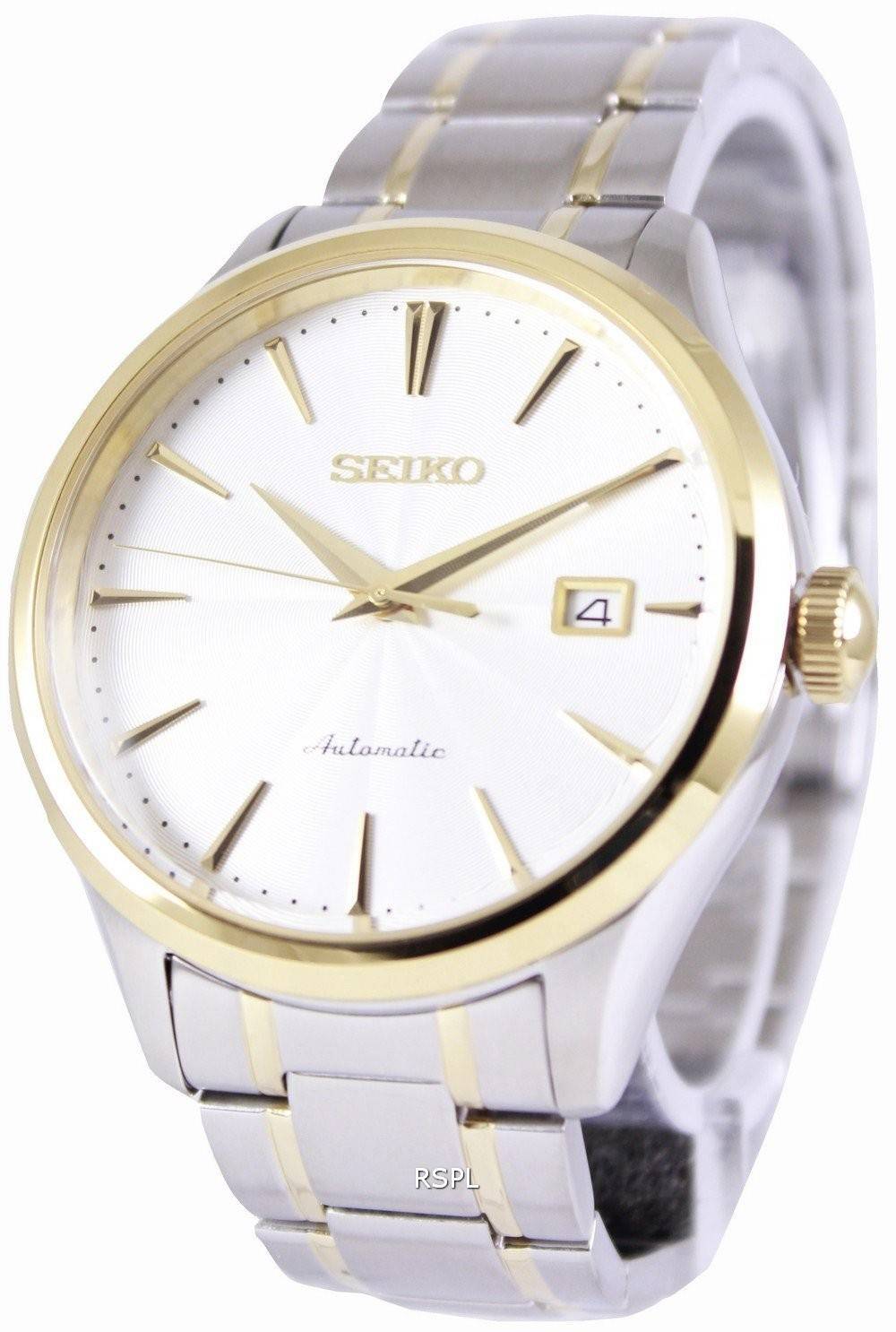 Montre Seiko automatique 100M cadran blanc SRP704K1 SRP704K masculin