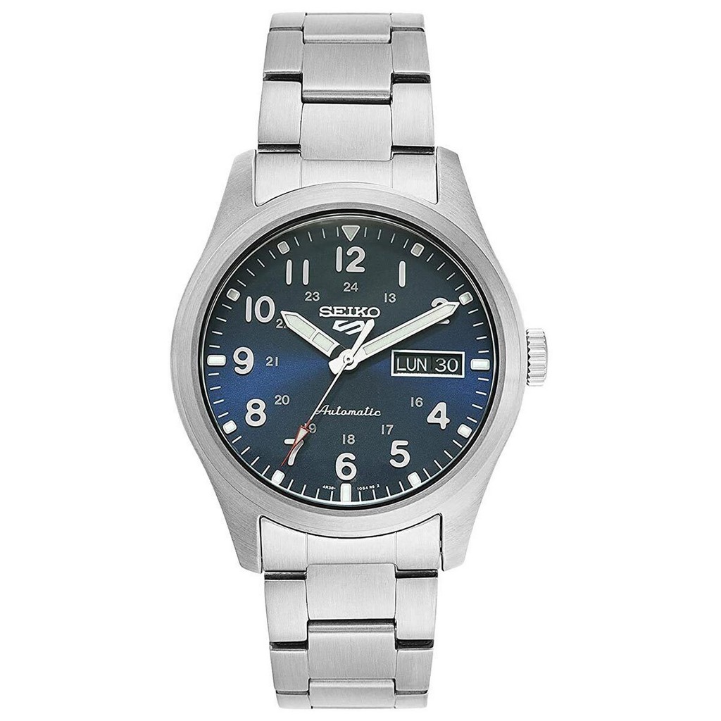 Montre Homme Seiko 5 Sports Field Cadran Bleu Automatique SRPG29 SRPG29K1 SRPG29K 100M