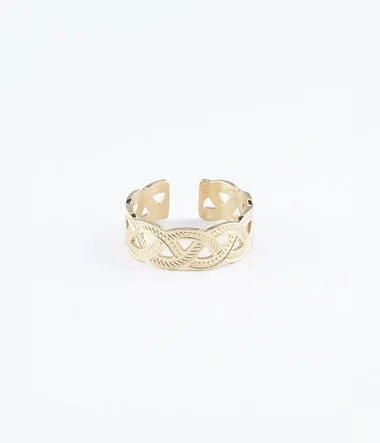 Holbox - Acier Doré - Bague - Zag Bijoux