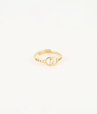 Doriane - Acier Doré - Bague - Zag Bijoux