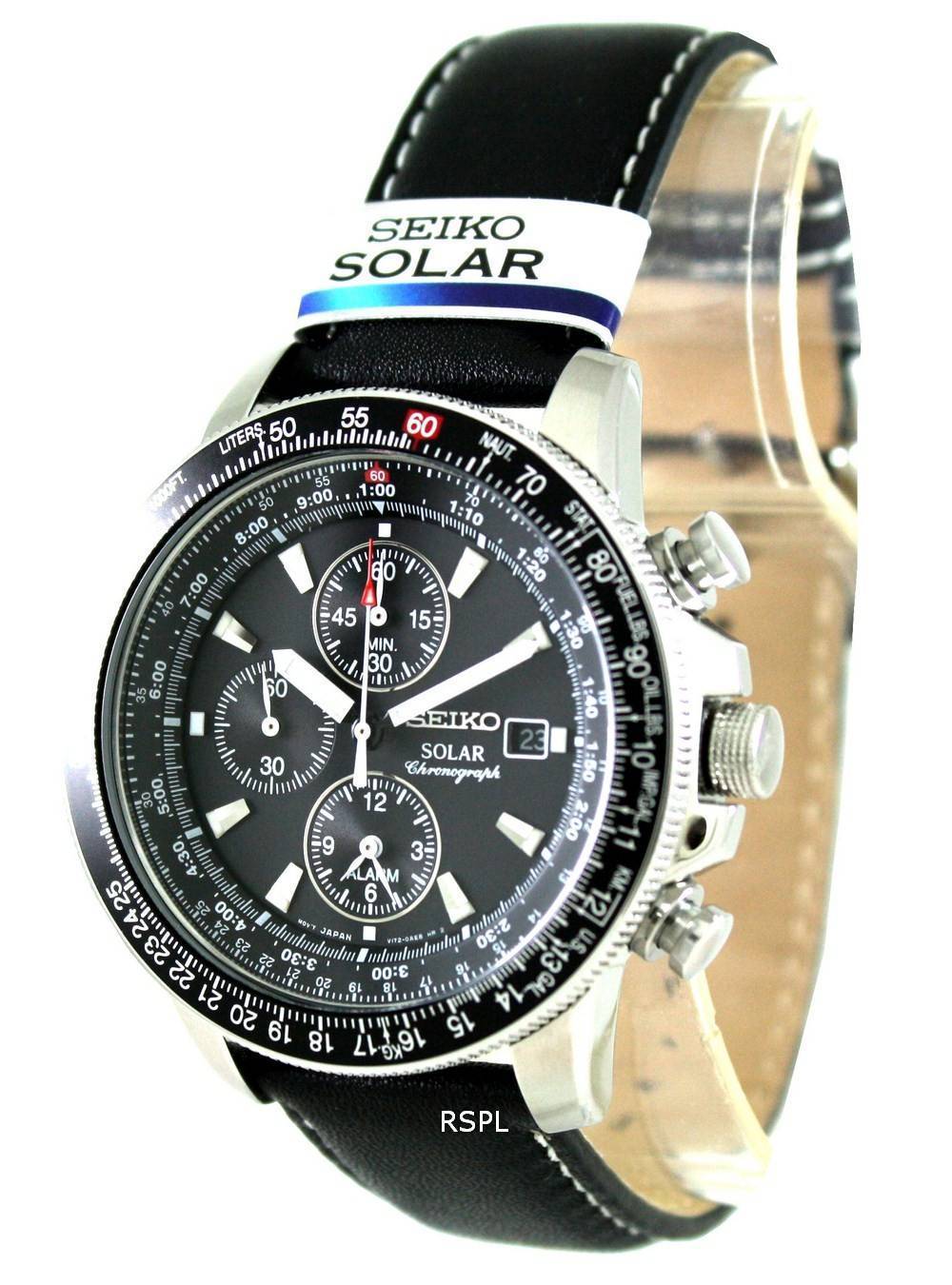 Solaire chronographe Flightmaster SSC009P3 du pilote Seiko